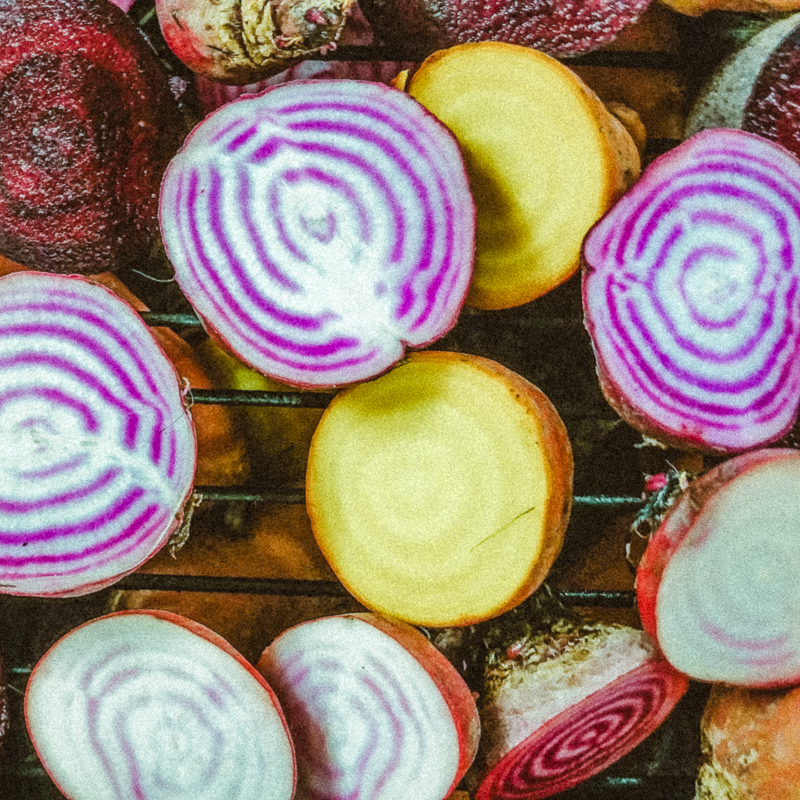 Candy stripe beetroots